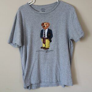 Polo By Ralph Lauren Polo Bear Grey T shirt Size Large